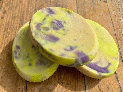 Lemon Lavender Buttermilk Artisan Soap (ergonomically Friendly Ovals)