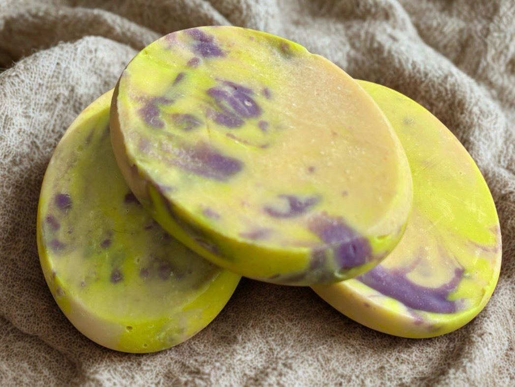 Lemon Lavender Buttermilk Artisan Soap (ergonomically Friendly Ovals)