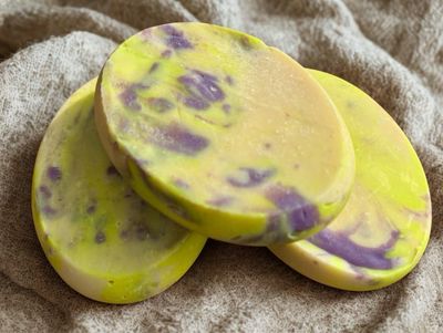 Lemon Lavender Buttermilk Artisan Soap (ergonomically Friendly Ovals)