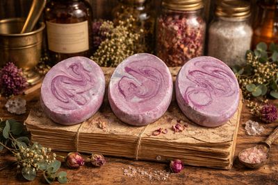 Raspberry Nubula Artisan Buttermilk Soap (ergonomically Friendly Ovals)