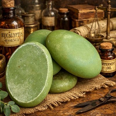 Eucalyptus Peppermint Buttermilk Artisan Soap (ergonomically Friendly Ovals)