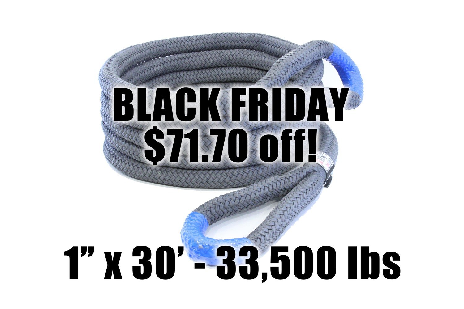 BLACK FRIDAY 1" x 30' Slingshot Energy Recovery Rope