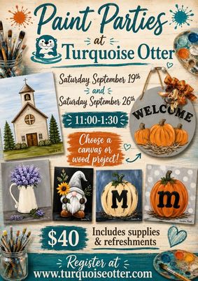 Fall Canvas Paint Party Sept 19, 2026
