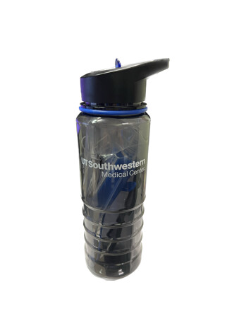 UTSW Sports Bottle with gifts inside