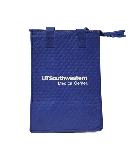 UTSW Folded Blue Lunch Tote