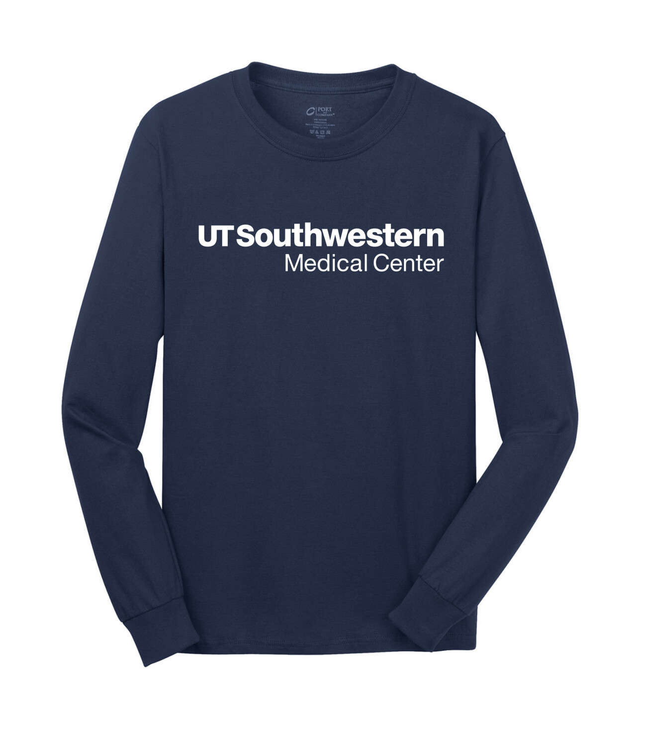 UTSW Long Sleeve T-Shirt, Color: Navy, Size: Small