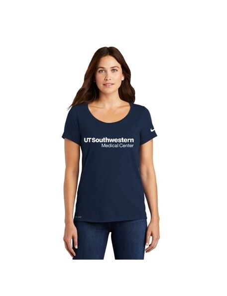 Nike Ladies Dri-FIT Cotton/Poly Scoop Neck Tee