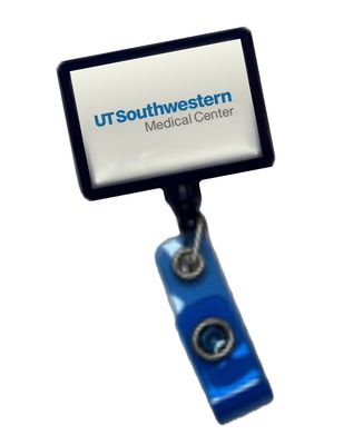 UTSW Rectangular Badge Reel