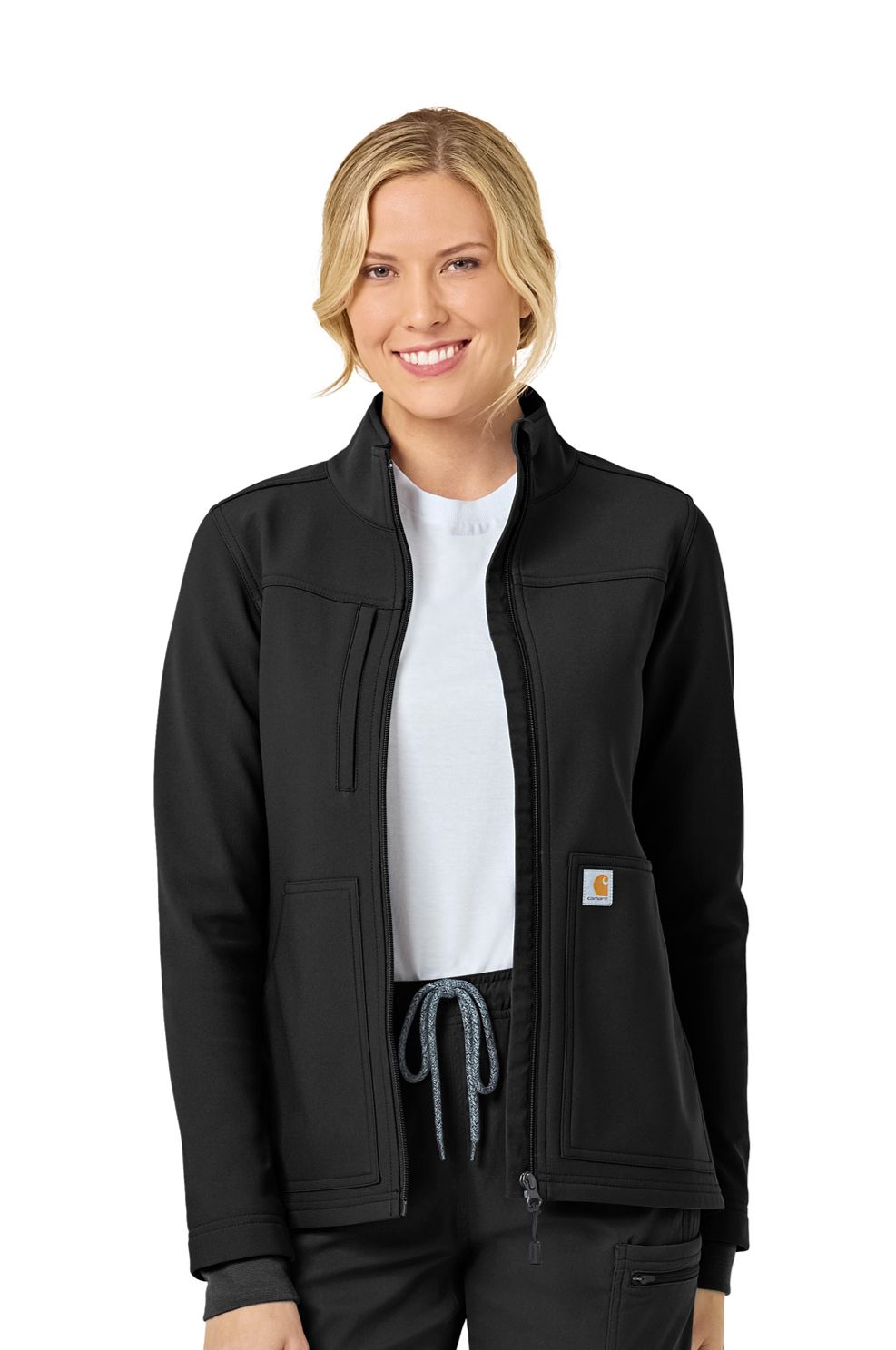 Carhartt Fleece Jacket for Women, Color: Black, Size: XS