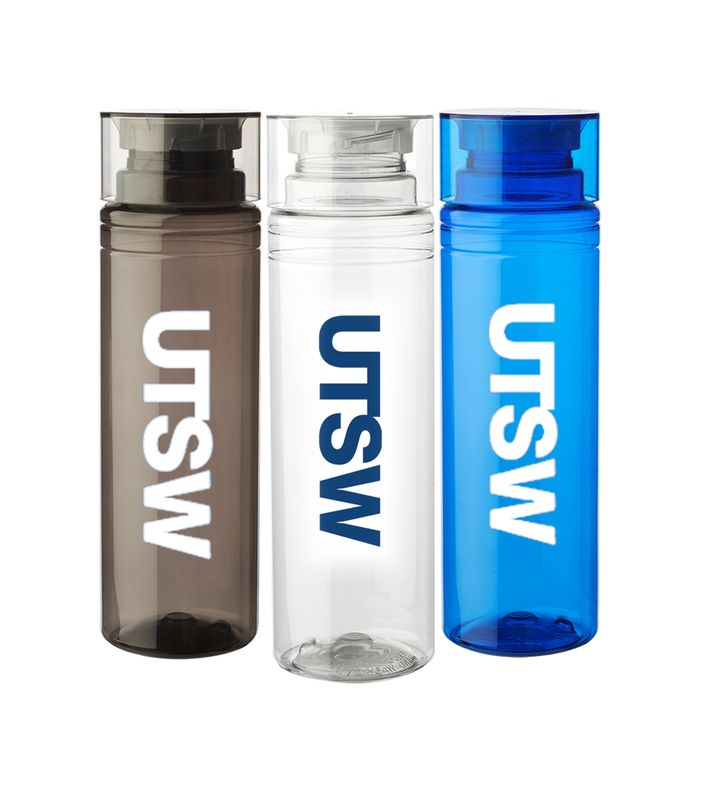 UTSW Cylindrical Plastic Bottles 30 oz