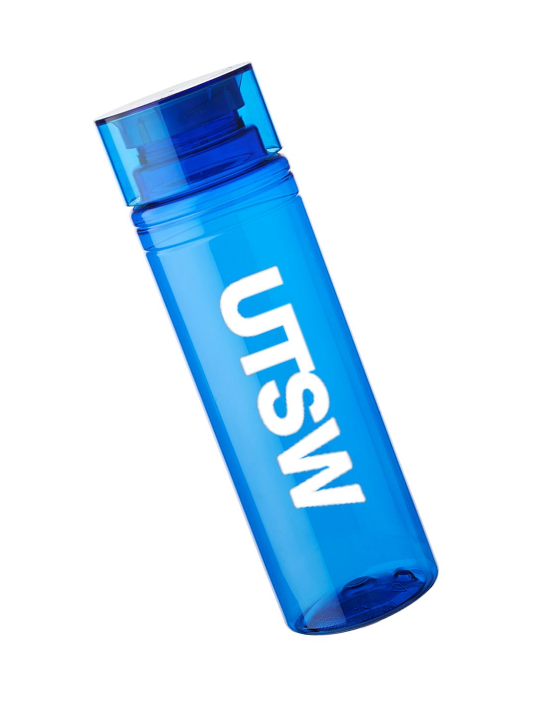 UTSW Cylindrical Plastic Bottles 30 oz, Color: Blue