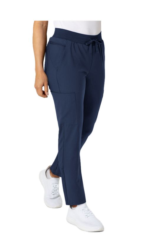 W123 Women&#39;s Flex-n-Reach Track - Navy Scrub Pant 5045
