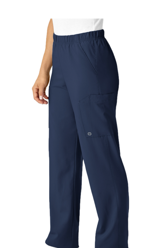 W123 Unisex Multi-Cargo Navy Scrub Pant 5855