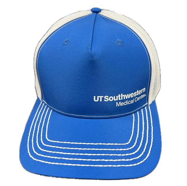 UTSW BLUE AND WHITE MESH CAP