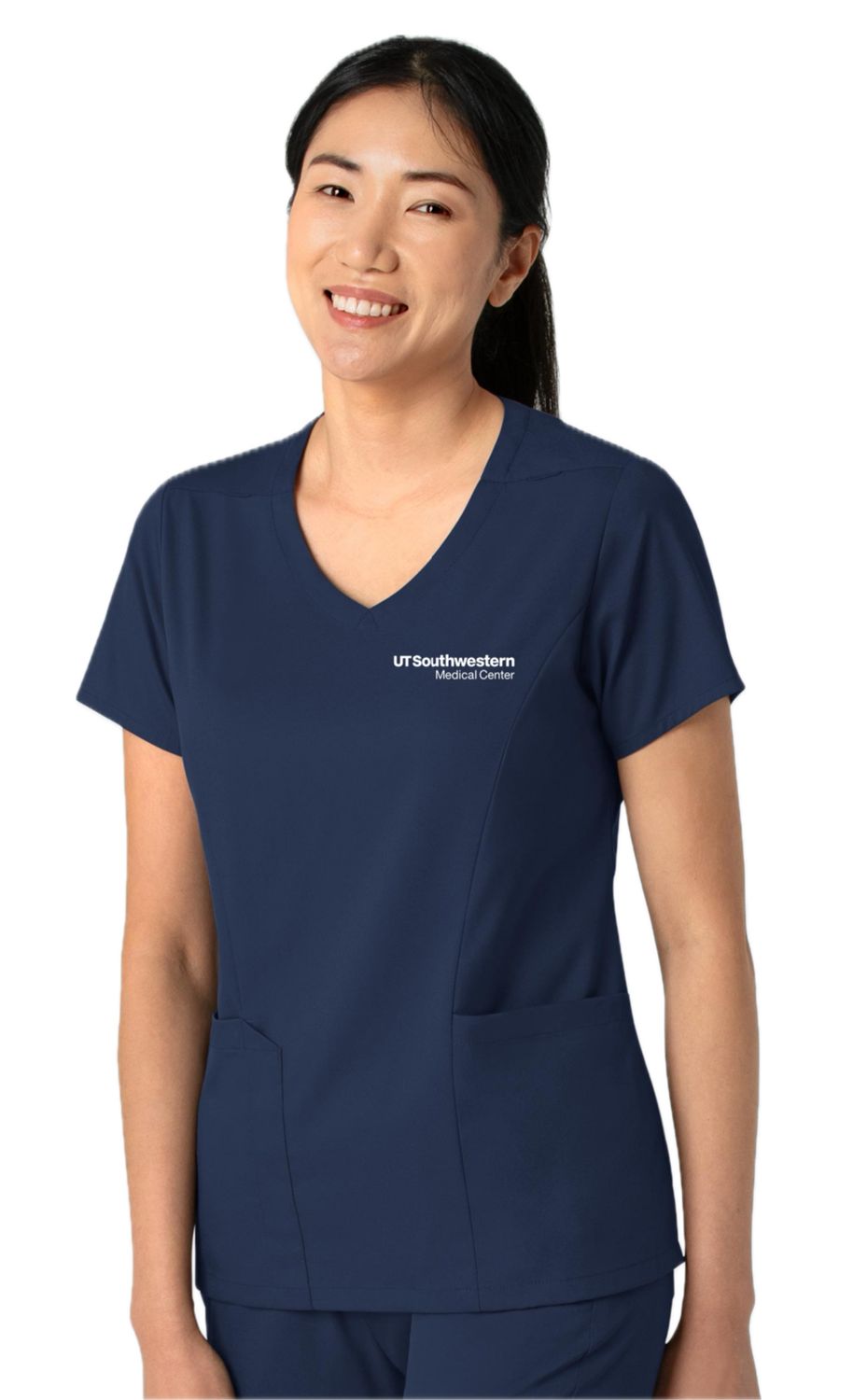 Boundless Women's 2-Pocket V-Neck Scrub Top 6251, Size: 2XS