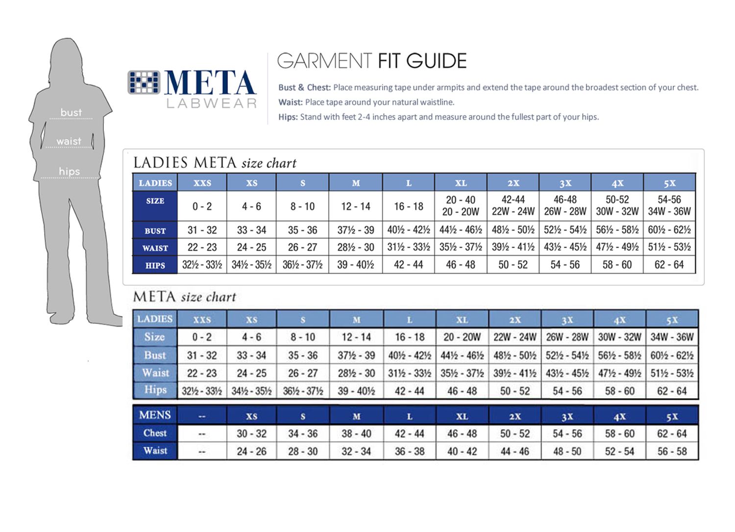 Meta Lab White Coat Sizes 37