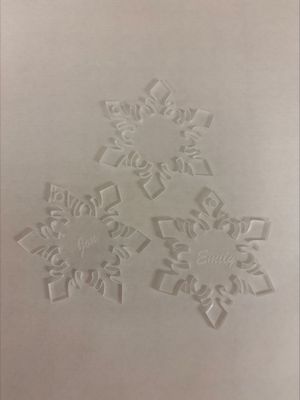 Snowflake Acrylic Ornament