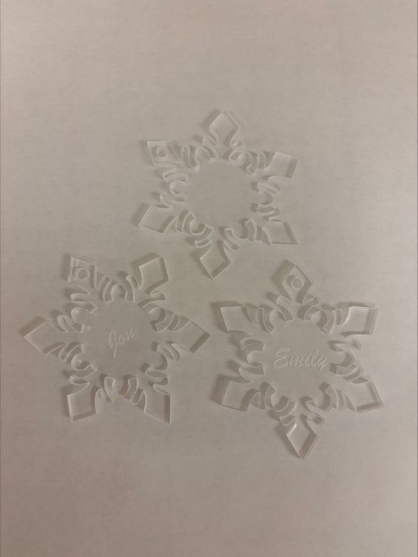Snowflake Acrylic Ornament
