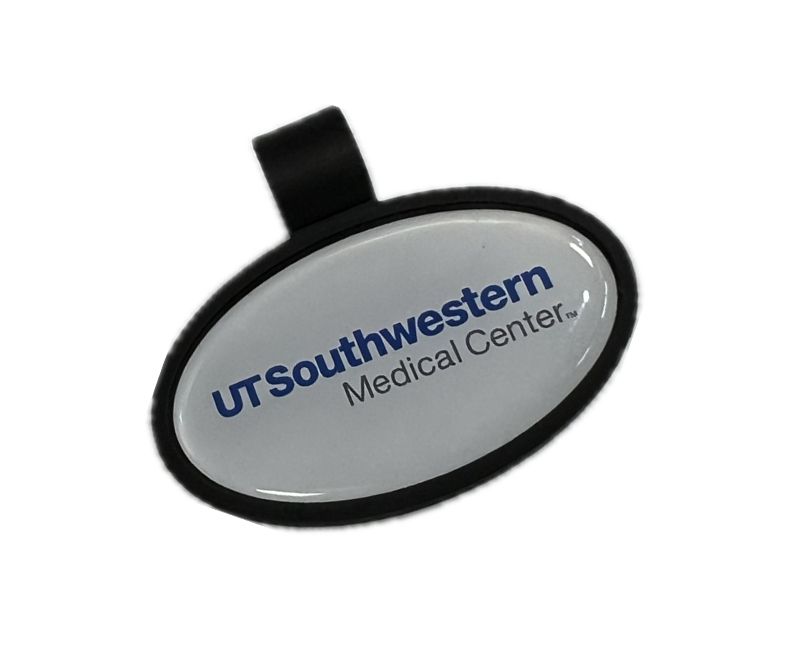 UTSW Oval Stethoscope ID Tag (Polydome)