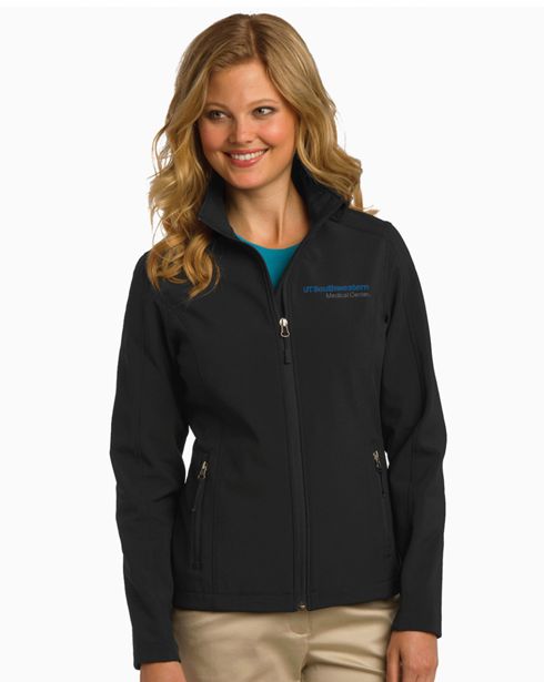 Port Authority Core Soft Shell Jacket, Color: Black, Size: XS, Style: Ladies
