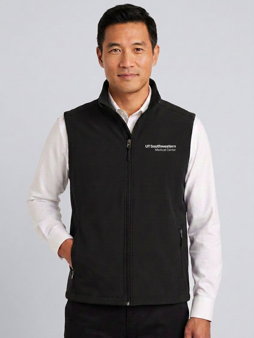 UTSW Port Authority Core Soft Shell Vest, Gender: Mens, Size: XS