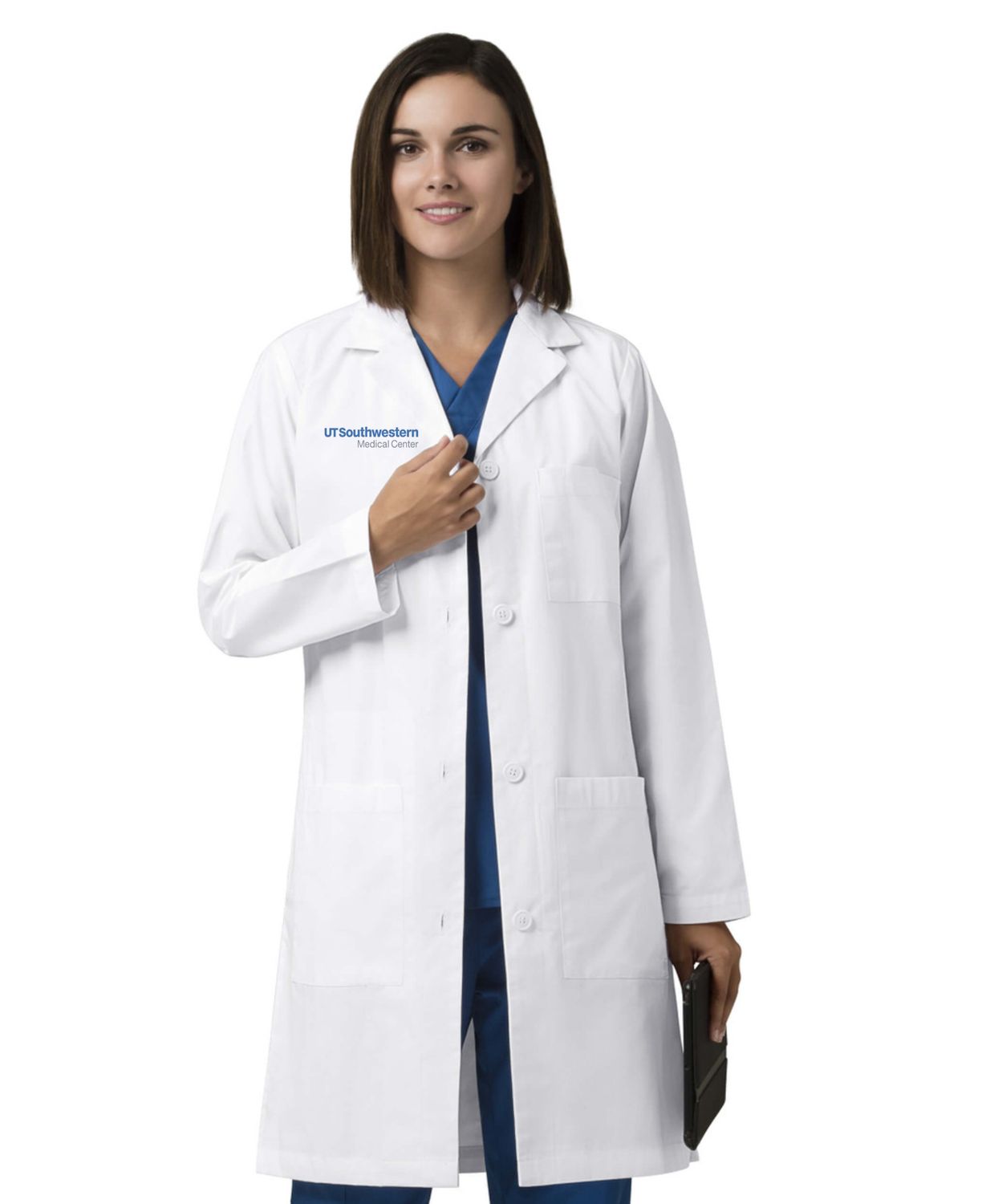 WonderLAB Women's Long Coat 7402 - White, Size: 2XS