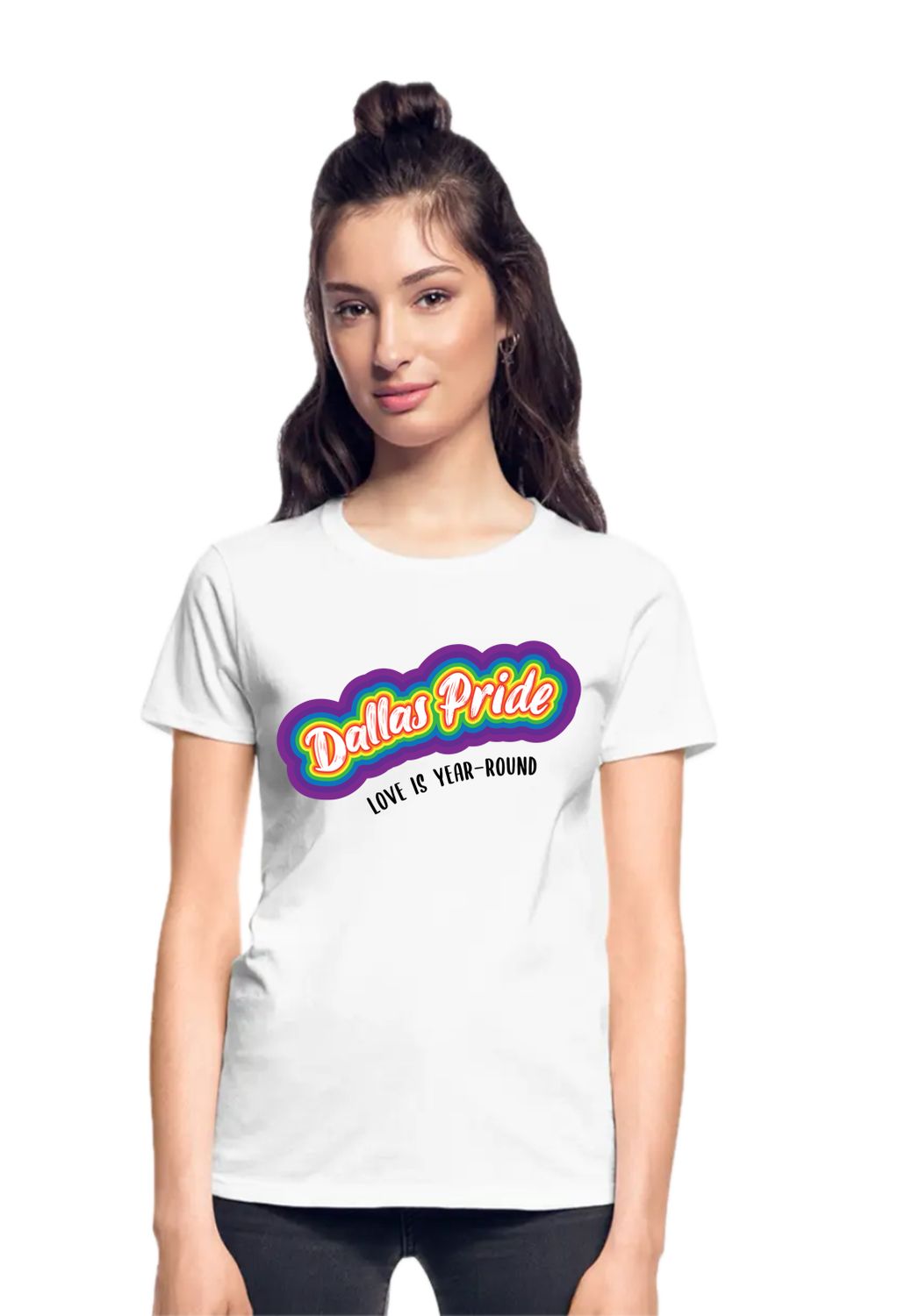 Dallas Pride T-Shirt, Color: White, Size: Small