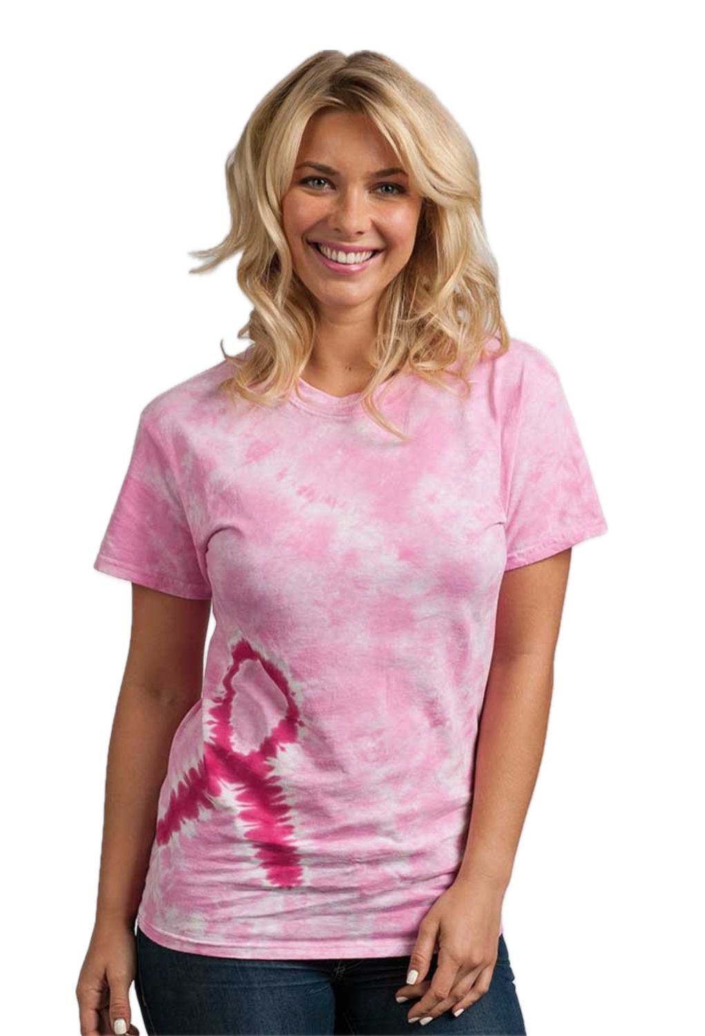 Pink Ribbon Tie-Dye T-shirt