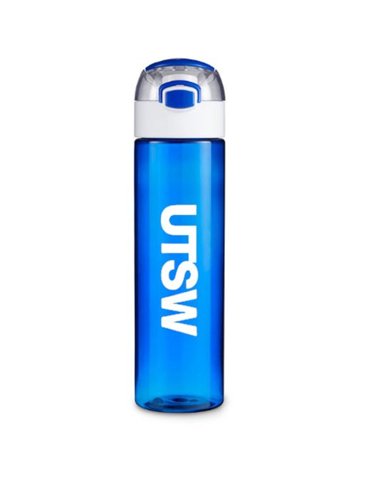 UTSW Tritan Sports Bottle 23oz, Color: Translucent Blue
