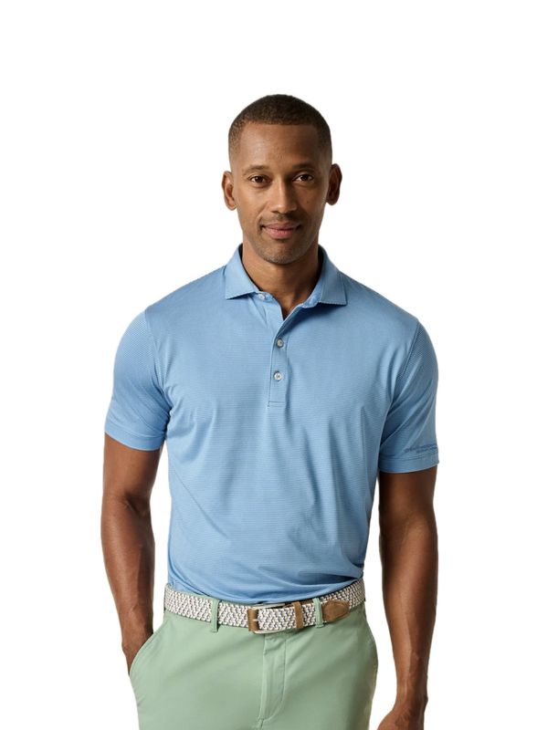 UTSWMC Johnnie-O Men's Polo - Navy Lines Lyndonn