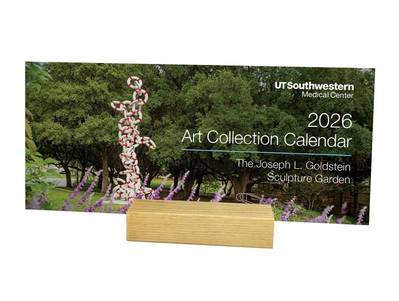 UTSW Desk Calendar 2026 with stand