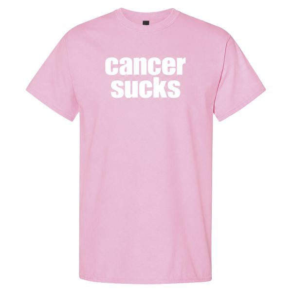 Cancer Sucks T Shirt Pink
