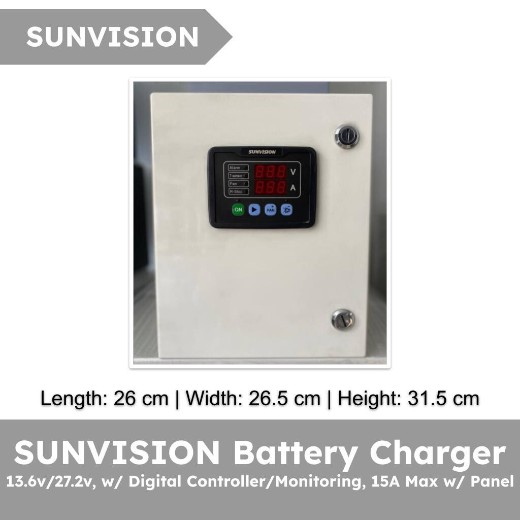SUNVISION Automatic Battery Charger with Panel
