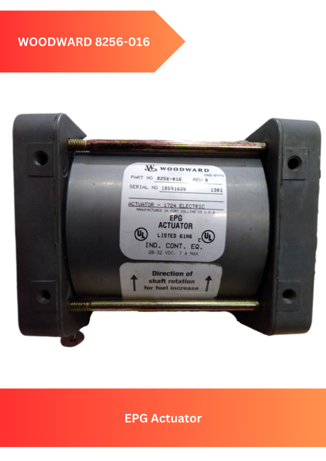 WOODWARD 8256-016 Actuator