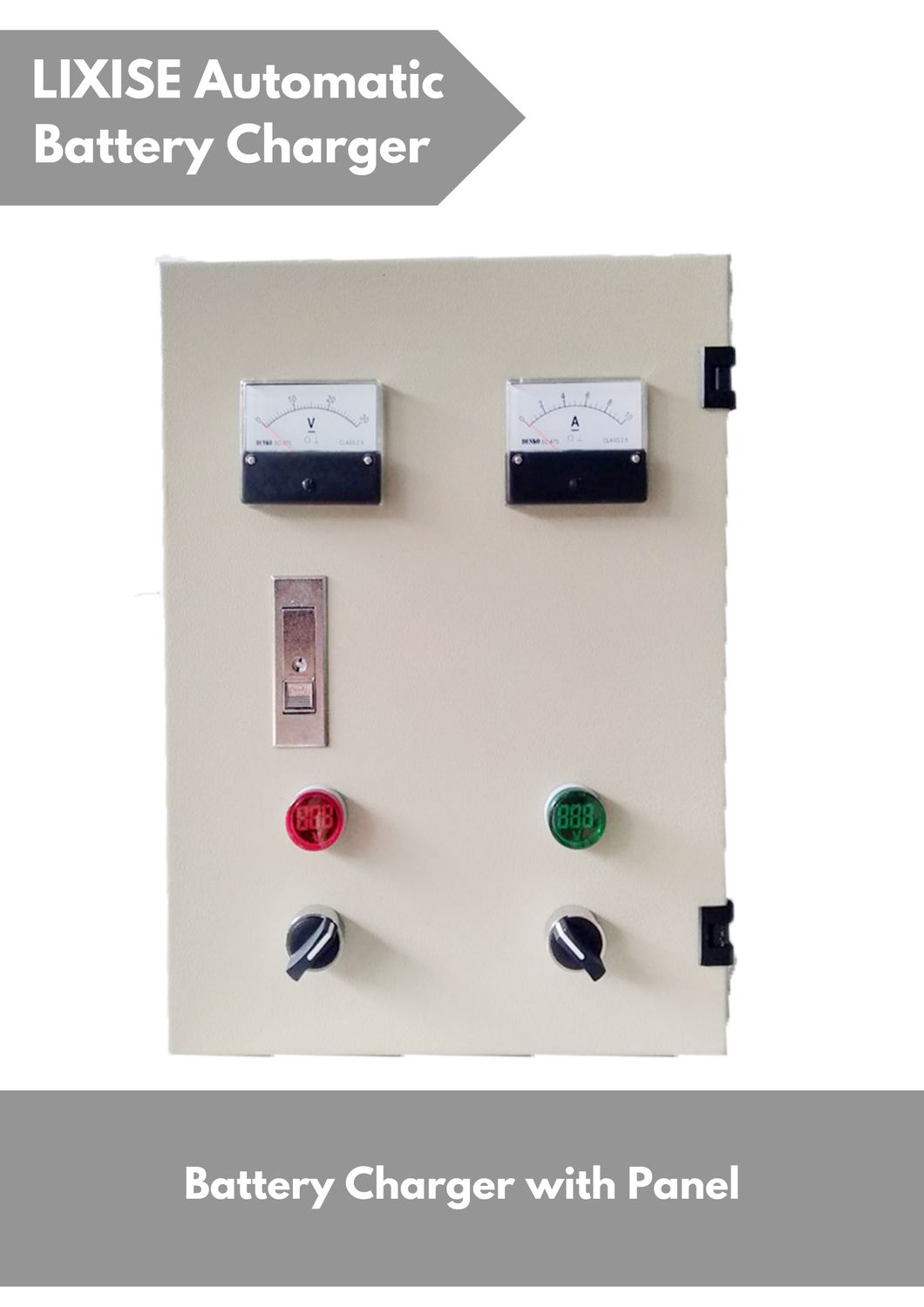 Automatic Battery Charger with Panel