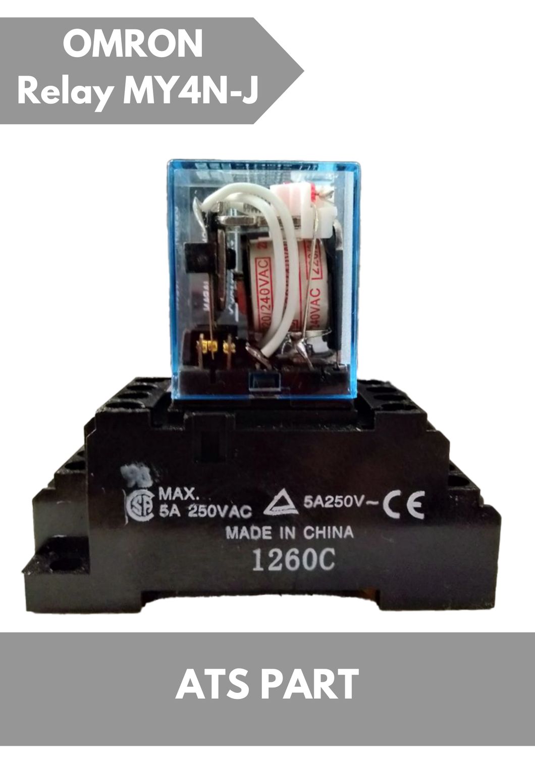 OMRON Relay MY4N-J 4PDT 240VAC
