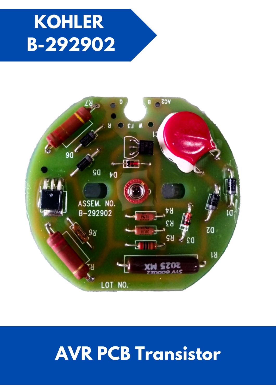 PCB Transistor for KOHLER AVR B-292902