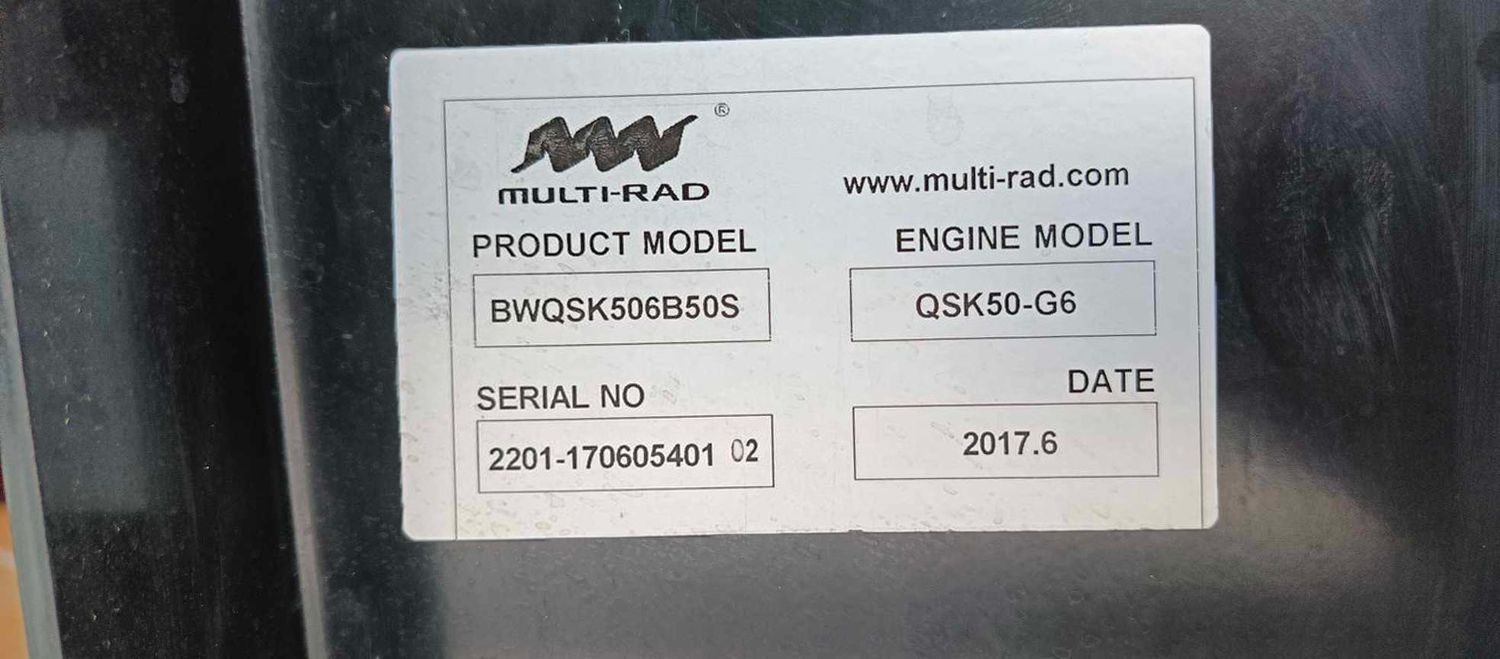 Radiator for QSK50-G6
