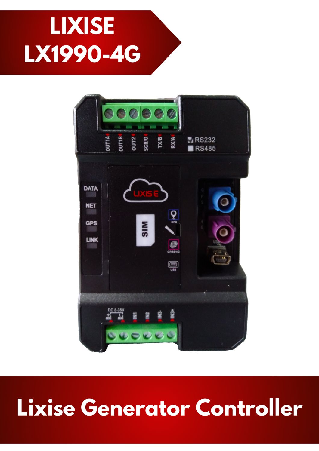 LIXISE Generator Controller LX1990-4G
