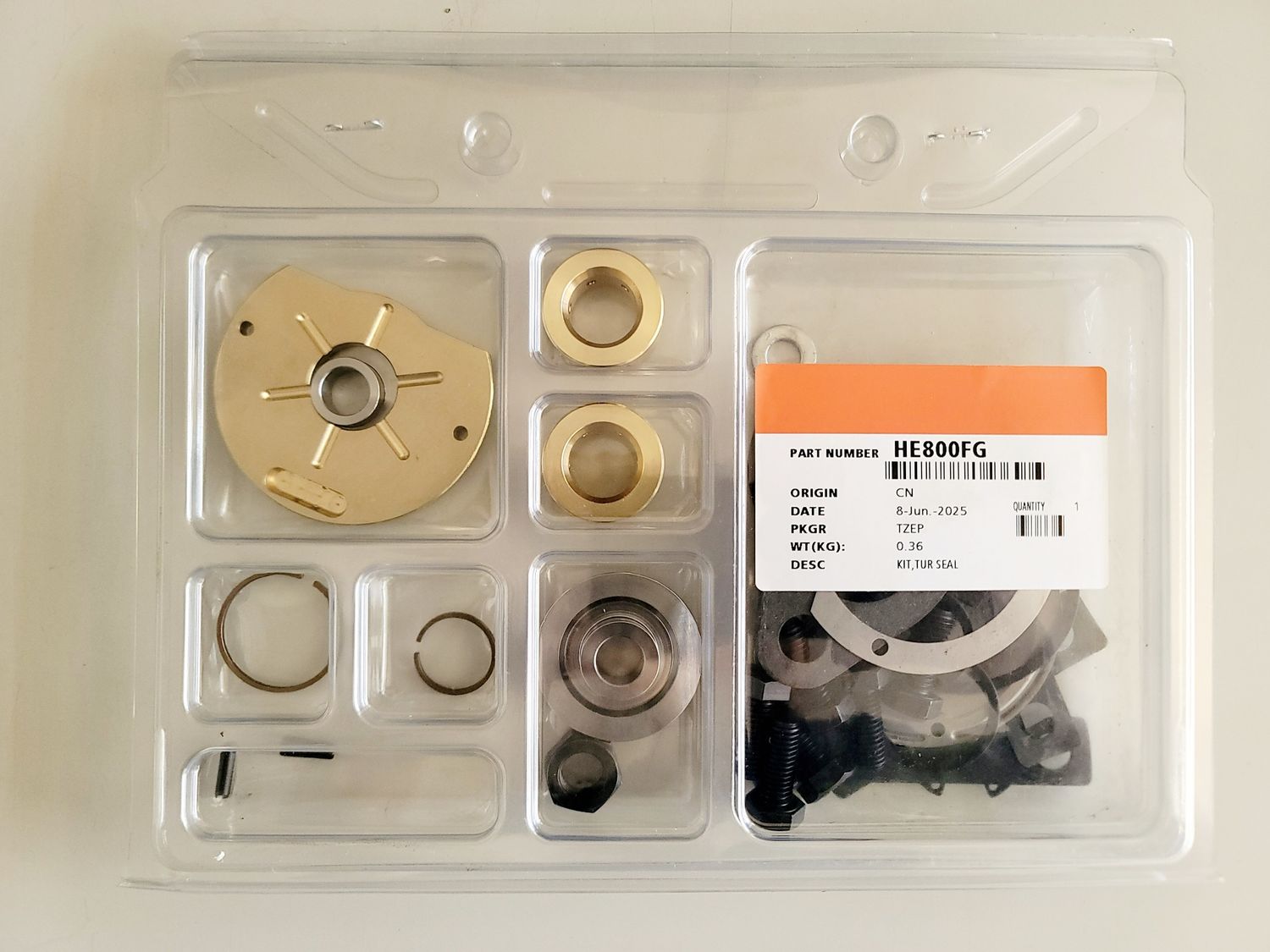 Turbocharger Rapair Kit HE800FG