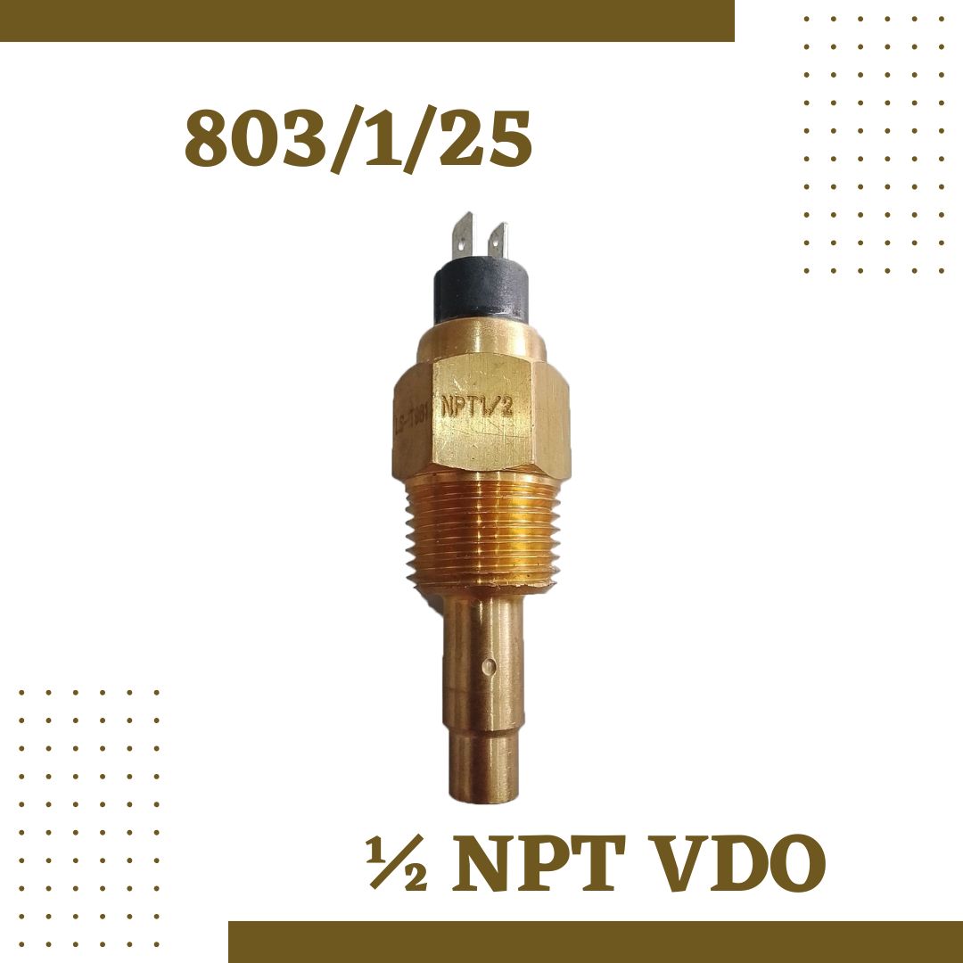 1/2 VDO NPT Water Temperature Sensor 803/1/25