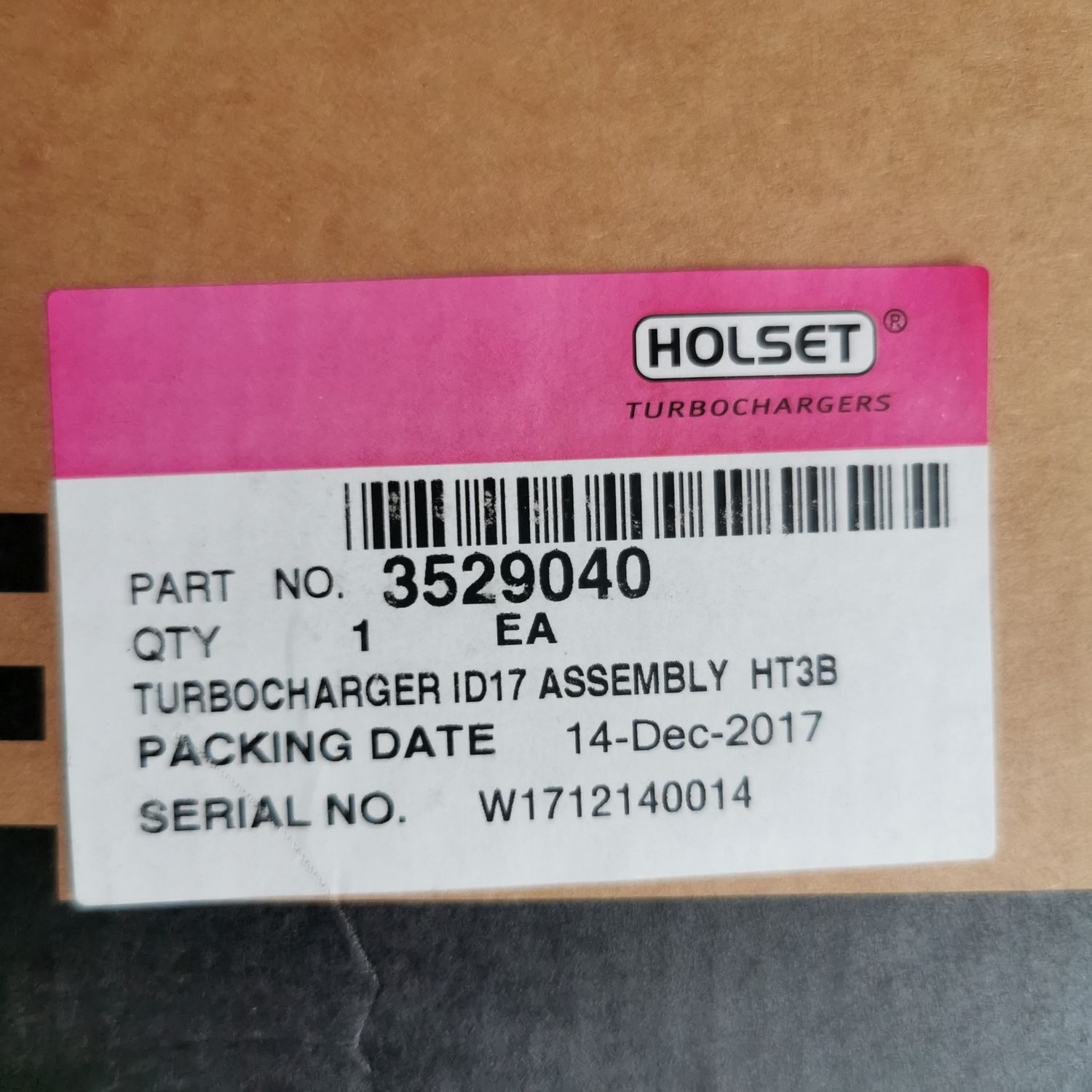 Turbocharger 3529040 HT3B NT855