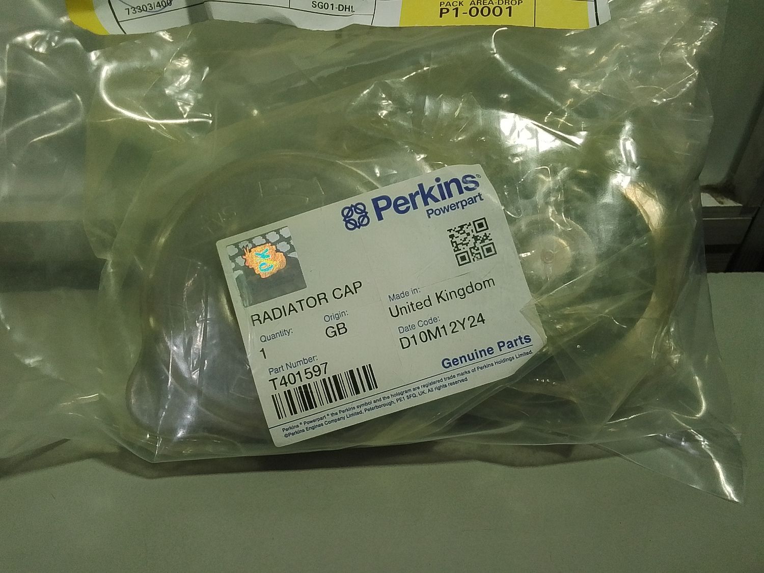 PERKINS Radiator Cap T401597