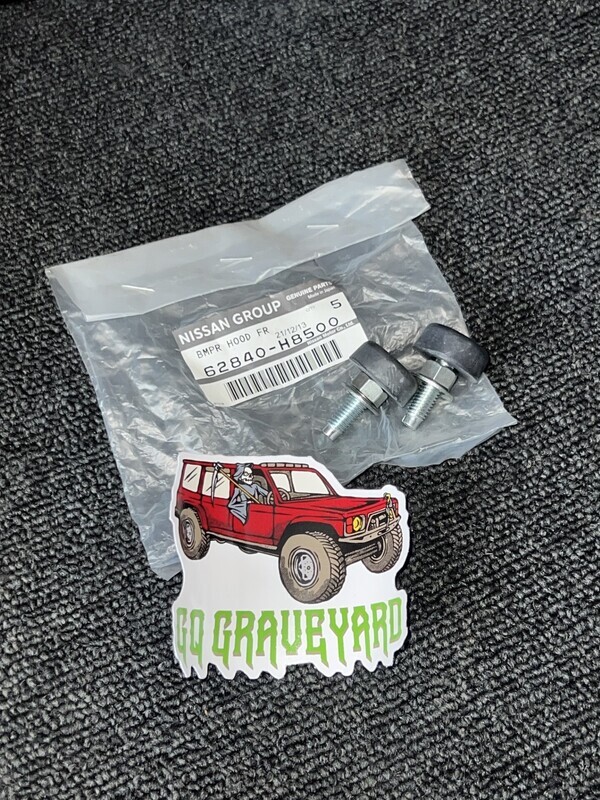 Genuine Nissan Bonnet Adjusters Pair  GQ Y60