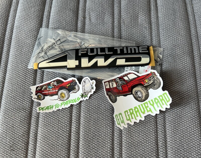 Genuine Toyota 80 Series Full Time 4WD Badge