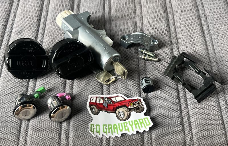 Genuine Nissan Ignition Barrel and Key Set GU Y61 Ute