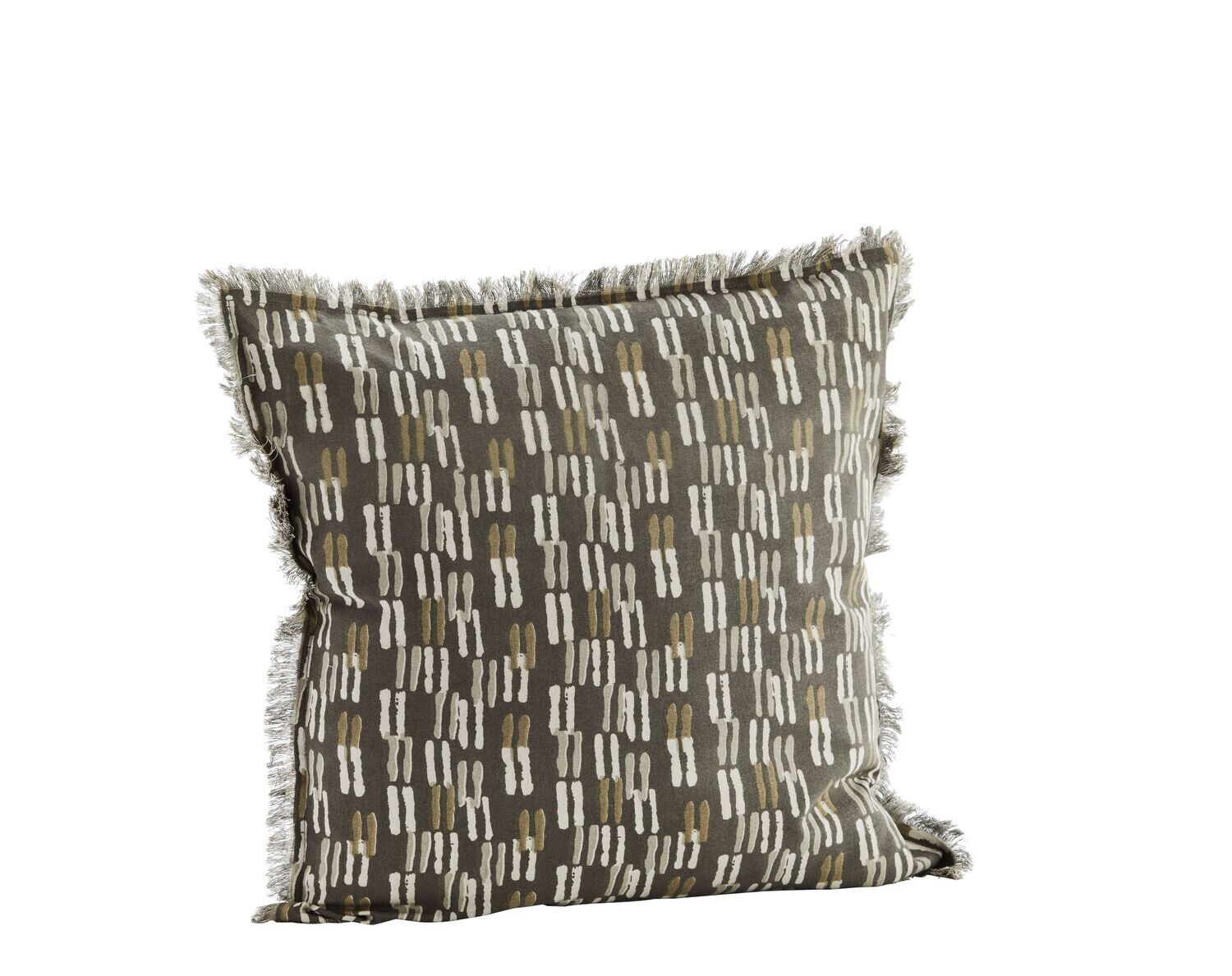 coussin gris/vert
