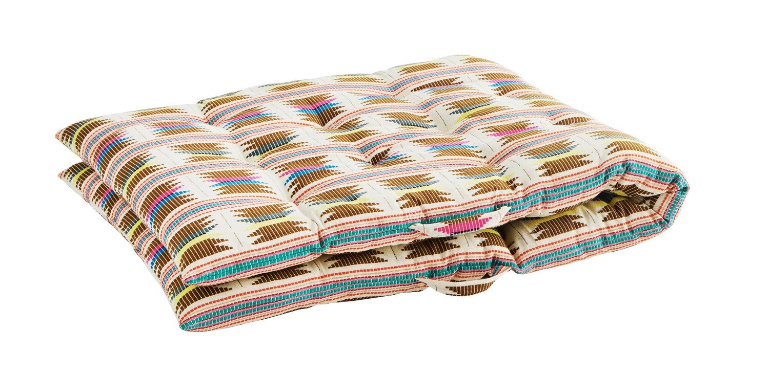 Matelas/coussin brodé indien
