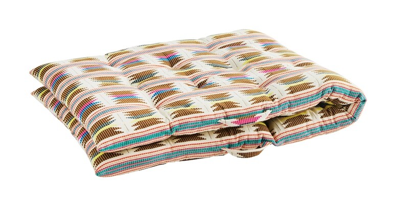 Matelas/coussin brodé indien