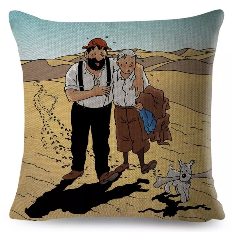 Tintin et Haddock désert